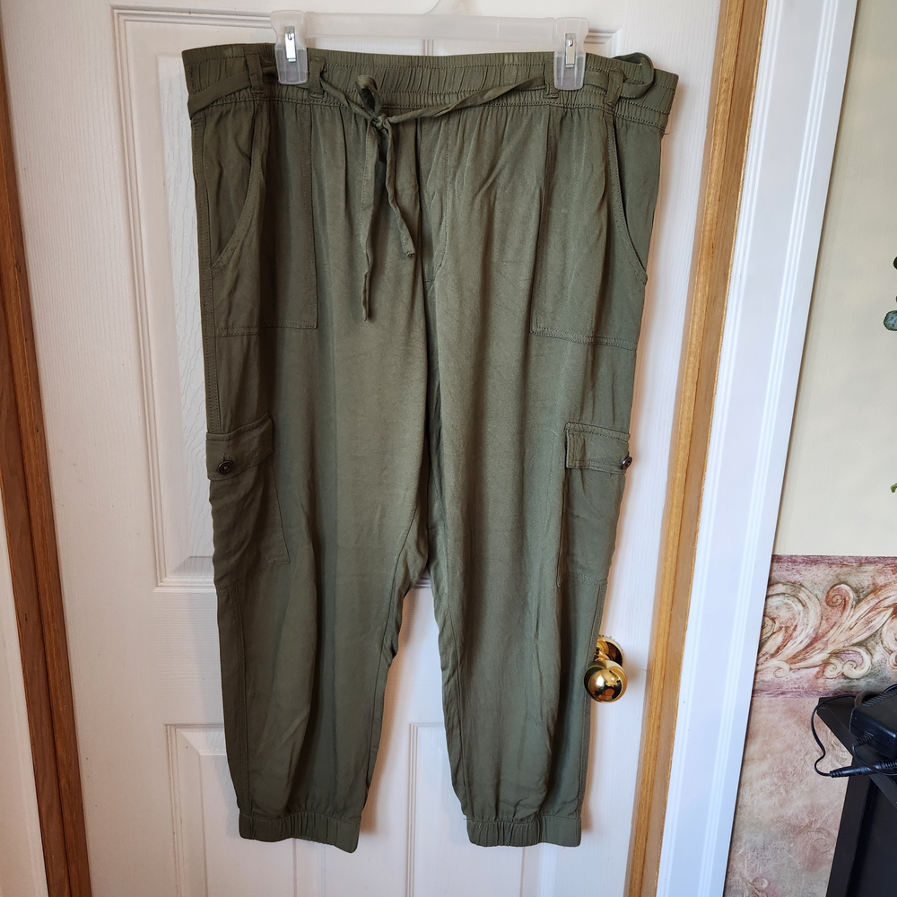 Olive Green Cargo Pants